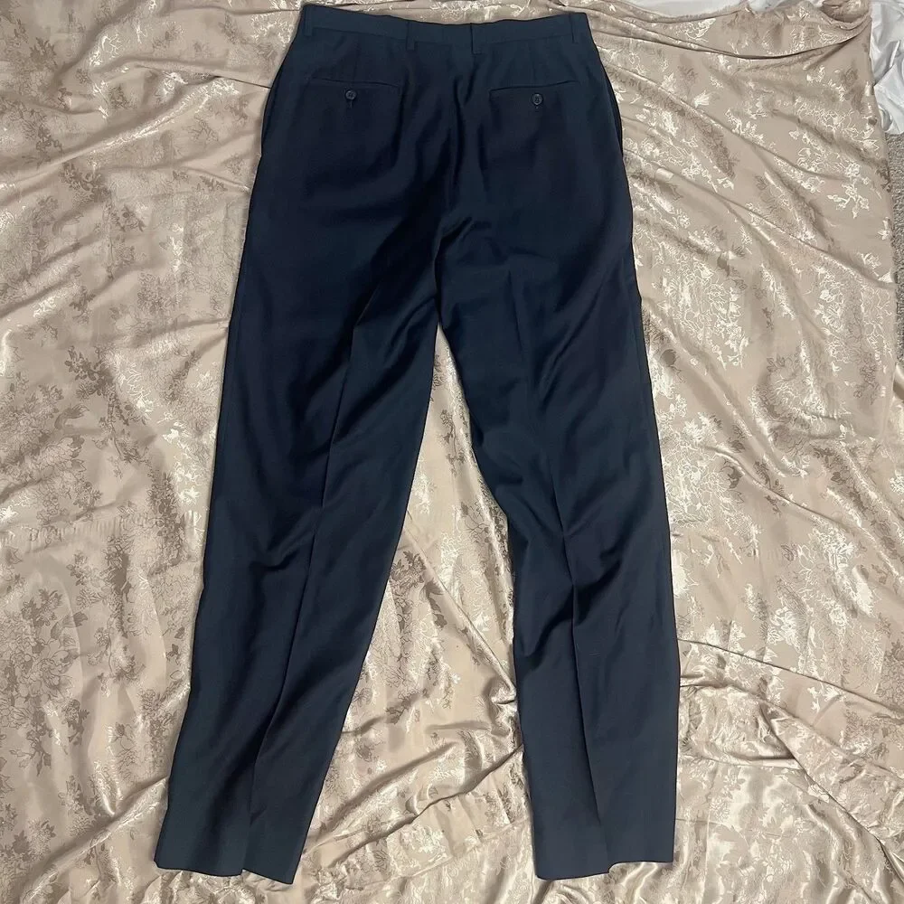 Ralph Ralph Lauren Men's Navy Blue Suit Pants Straight Leg 34 x 34